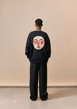Load image into Gallery viewer, Black Almond Eye Oversized Sweatshirt