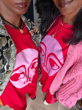 Load image into Gallery viewer, Pink Printed Almond Eye T-shirt