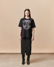 Load image into Gallery viewer, Black Almond Eye Wisdom T-shirt
