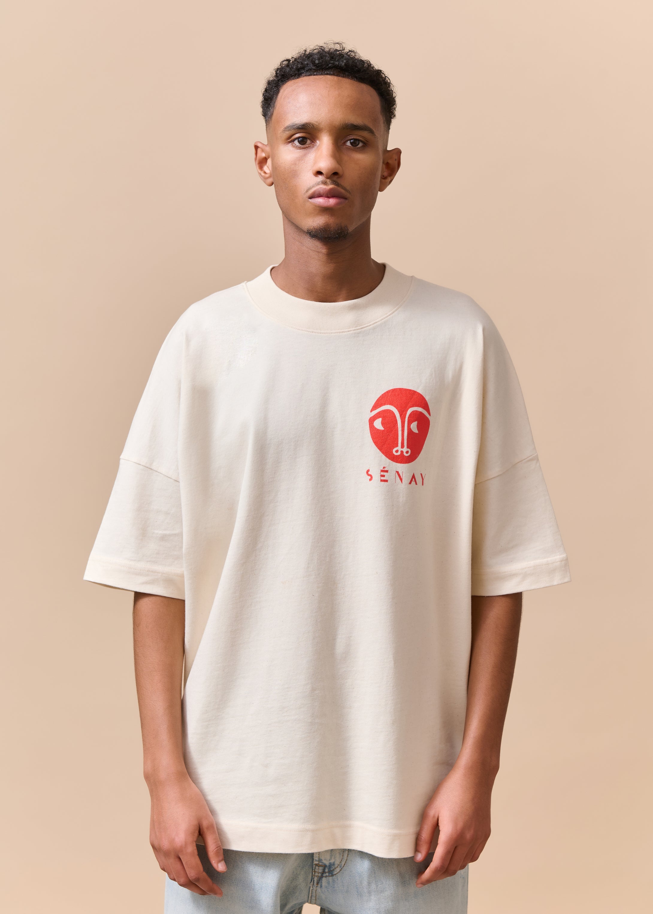 Beige/ Natural Almond Eye T-shirt